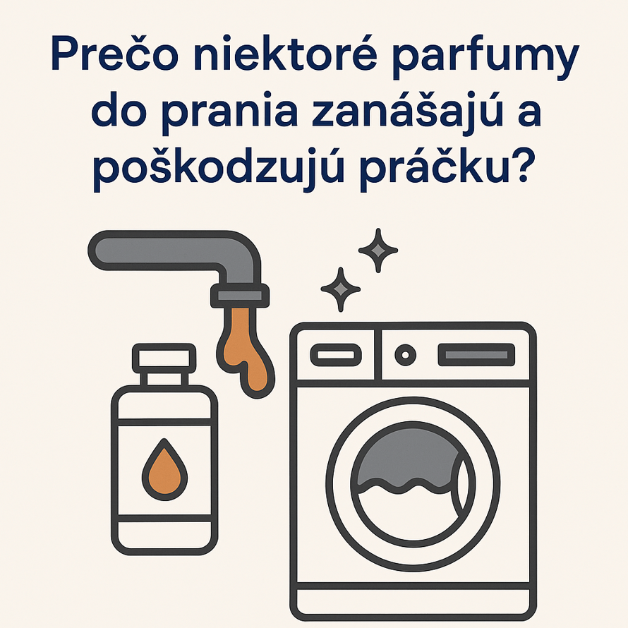 Prečo niektoré parfumy do prania zanášajú a poškodzujú práčku?